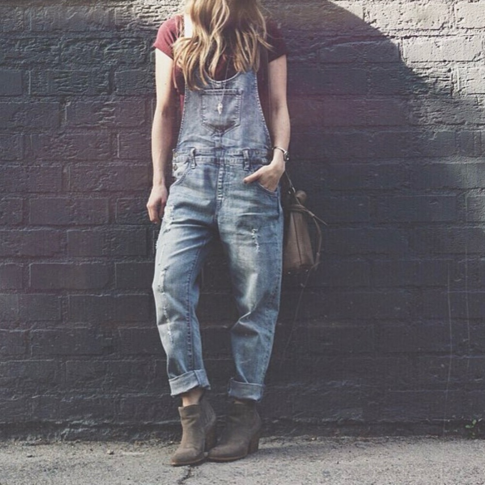 Wildfox Light Blue Denim Overalls